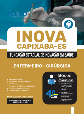 Apostila INOVA Capixaba 2025 - Enfermeiro - Cirúrgica - Imagem 3
