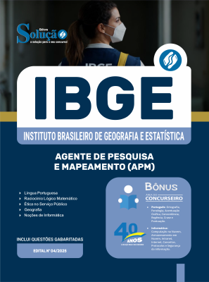 Apostila IBGE em PDF 2025 - Agente de Pesquisas e Mapeamento (APM) - Imagem 1