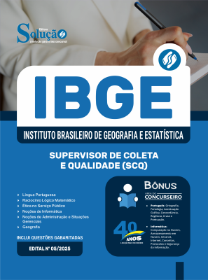 Apostila IBGE em PDF 2026 - Supervisor de Coleta e Qualidade (SCQ) - Imagem 1