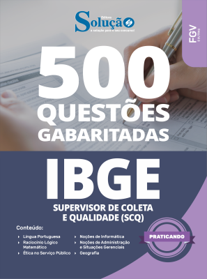 Caderno de Questões IBGE - Supervisor de Coleta e Qualidade (SCQ) - 500 Questões Gabaritadas - Imagem 2