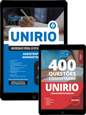Combo UNIRIO 2025 - Assistente em Administração - Imagem 1
