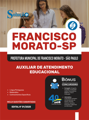 Apostila Prefeitura de Francisco Morato - SP 2025 - Auxiliar de Atendimento Educacional - Imagem 3
