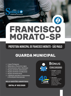 Apostila Prefeitura de Franco da Rocha - SP 2025 - Guarda Municipal - Imagem 3