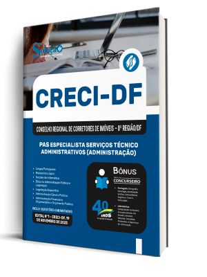 Apostila CRECI-DF 2025 - PAS Especialista Serviços Técnico-Administrativos (Administração) - Imagem 1