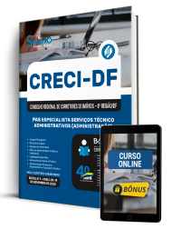 Capa Apostila CRECI-DF 2026 - PAS Especialista Serviços Técnico-Administrativos (Administração)