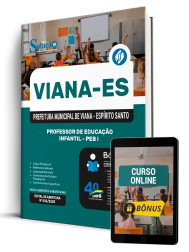 Capa Apostila Prefeitura de Viana-ES 2025 - Professor de Educação Básica I - Educação Infantil (PEB I)