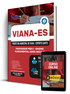 Apostila Prefeitura de Viana-ES 2025 - Professor de Educação Básica II - Ensino Fundamental Anos Iniciais (PEB II) - Imagem 1