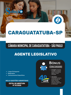 Apostila Câmara de Caraguatatuba-SP 2025 - Agente Legislativo - Imagem 3