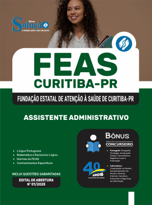 Apostila FEAS Curitiba 2025 - Assistente Administrativo - Imagem 3