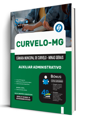 Apostila Câmara de Curvelo-MG 2025 - Auxiliar Administrativo - Imagem 1