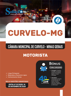 Apostila Câmara de Curvelo-MG 2026 - Motorista - Imagem 3