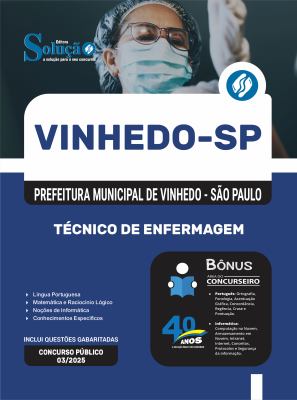 Apostila Prefeitura de Vinhedo - SP 2026 - Técnico de Enfermagem - Imagem 3