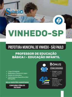 Apostila Prefeitura de Vinhedo - SP 2025 - Professor de Educação Básica I - Educação Infantil - Imagem 3