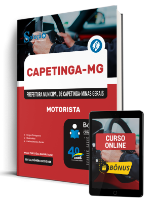 Apostila Prefeitura de Capetinga - MG 2026 - Motorista - Imagem 1