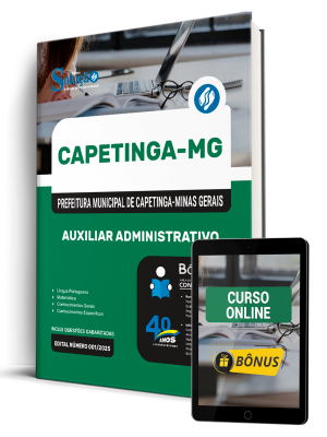 Apostila Prefeitura de Capetinga - MG 2025 - Auxiliar Administrativo - Imagem 2