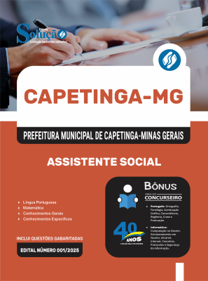 Apostila Prefeitura de Capetinga em PDF - MG 2026 - Assistente Social - Imagem 1