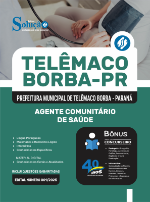 Apostila Prefeitura de Telêmaco Borba - PR 2026 - Agente Comunitário de Saúde - Imagem 3