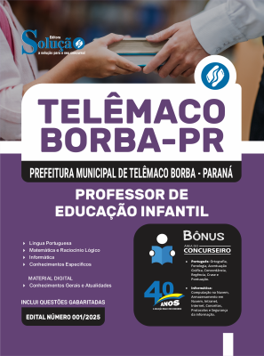 Apostila Prefeitura de Telêmaco Borba - PR 2026 - Professor de Educação Infantil - Imagem 3