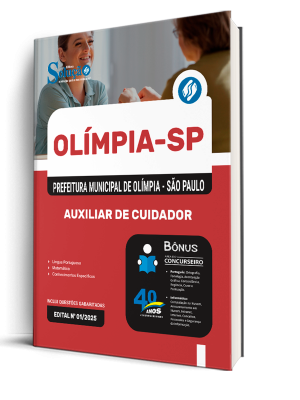 Apostila Prefeitura de Olímpia - SP 2025 - Auxiliar de Cuidador - Imagem 1