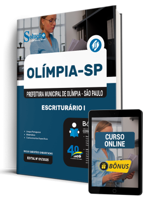 Apostila Prefeitura de Olímpia - SP 2026 - Escriturário I - Imagem 1