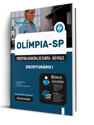 Apostila Prefeitura de Olímpia - SP 2026 - Escriturário I - Imagem 2