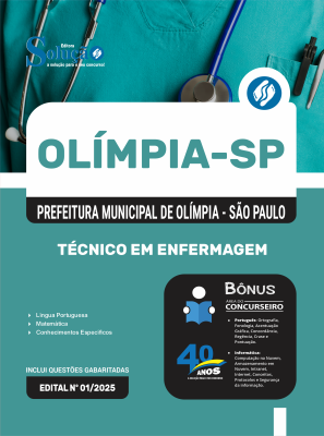 Apostila Prefeitura de Olímpia - SP 2026 - Técnico em Enfermagem - Imagem 3