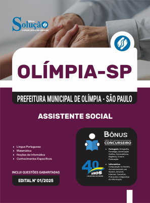 Apostila Prefeitura de Olímpia em PDF - SP 2026 - Assistente Social - Imagem 1