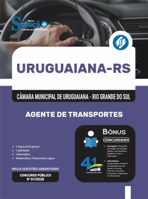 Apostila Câmara de Uruguaiana - RS 2026 - Agente de Transportes - Imagem 3