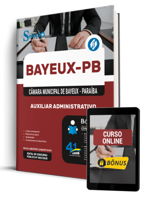 Apostila Câmara de Bayeux-PB 2026 - Auxiliar Administrativo - Imagem 1