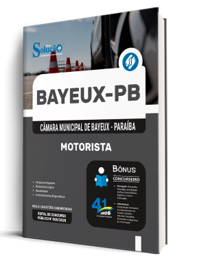 Apostila Câmara de Bayeux-PB 2026 - Motorista - Imagem 1