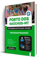 Capa Apostila Prefeitura de Porto dos Gaúchos-MT 2026 - Professor Pedagogo