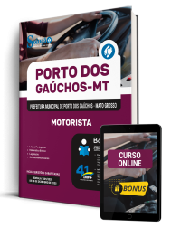 Capa Apostila Prefeitura de Porto dos Gaúchos-MT 2026 - Motorista