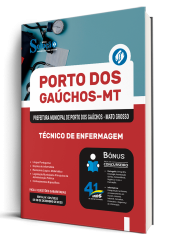 Capa Apostila Prefeitura de Porto dos Gaúchos-MT 2026 - Técnico em Enfermagem