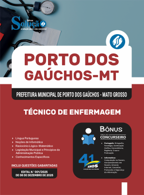 Apostila Prefeitura de Porto dos Gaúchos-MT 2026 - Técnico em Enfermagem - Imagem 3