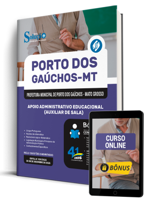Apostila Prefeitura de Porto dos Gaúchos-MT 2026 - Apoio Administrativo Educacional "E" Auxiliar de Sala - Imagem 2