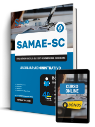 Capa Apostila SAMAE de Santa Rosa do Sul-SC 2026 - Auxiliar Administrativo