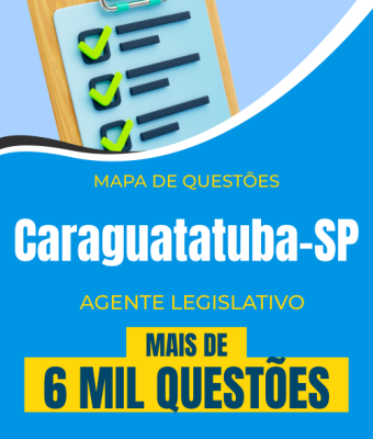 Mapa de Questões Online - Câmara de Caraguatatuba-SP - Agente Legislativo - 6 Mil Questões - Imagem 1