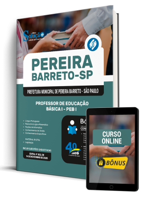 Apostila Prefeitura de Pereira Barreto - SP 2025 - Professor de Educação Básica I – PEB I - Imagem 1