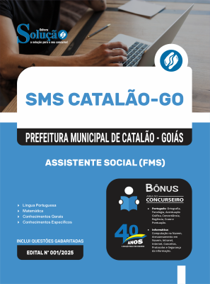 Apostila SMS Catalão-GO 2025 - Assistente Social FMS - Imagem 3