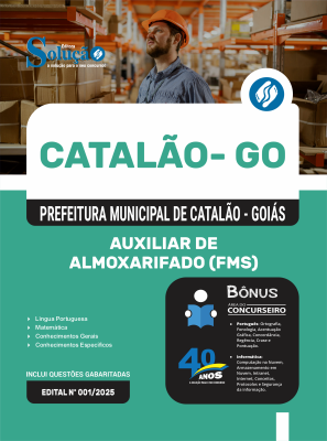 Apostila SMS Catalão-GO 2025 - Auxiliar de Almoxarifado FMS - Imagem 3