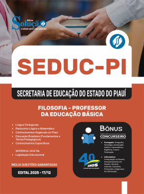 Apostila SEDUC-PI em PDF 2026 - Professor de Filosofia - Imagem 1