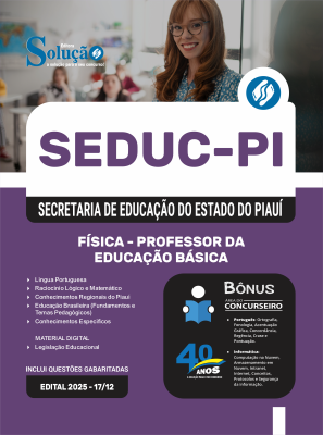 Apostila SEDUC-PI 2026 - Professor de Física - Imagem 3