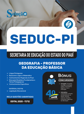 Apostila SEDUC-PI 2026 - Professor de Geografia - Imagem 3