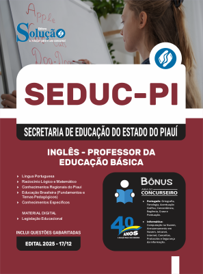 Apostila SEDUC-PI 2026 - Professor de Língua Inglesa - Imagem 3