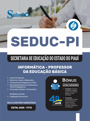 Apostila SEDUC-PI em PDF 2026 - Professor da Educação Básica - Informática - Imagem 1