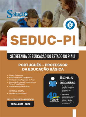 Apostila SEDUC-PI 2026 - Professor de Língua Portuguesa - Imagem 3