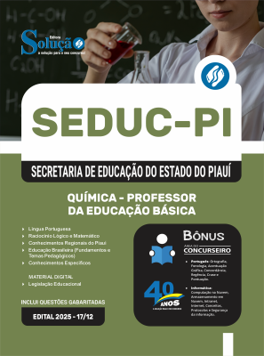 Apostila SEDUC-PI 2026 - Professor de Química - Imagem 3