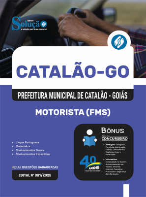 Apostila SMS Catalão-GO em PDF 2026 - Motorista FMS - Imagem 1