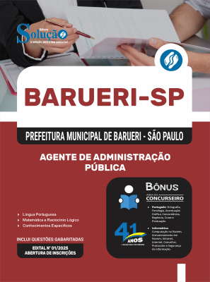 Apostila Prefeitura de Barueri - SP 2025 - Agente de Administração Pública - Imagem 3