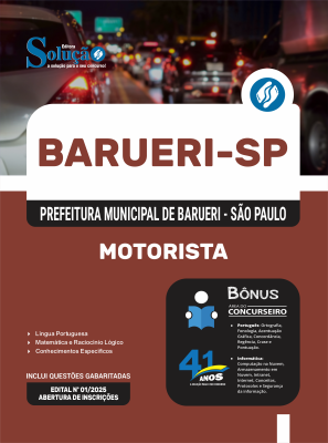 Apostila Prefeitura de Barueri - SP 2025 - Motorista - Imagem 3